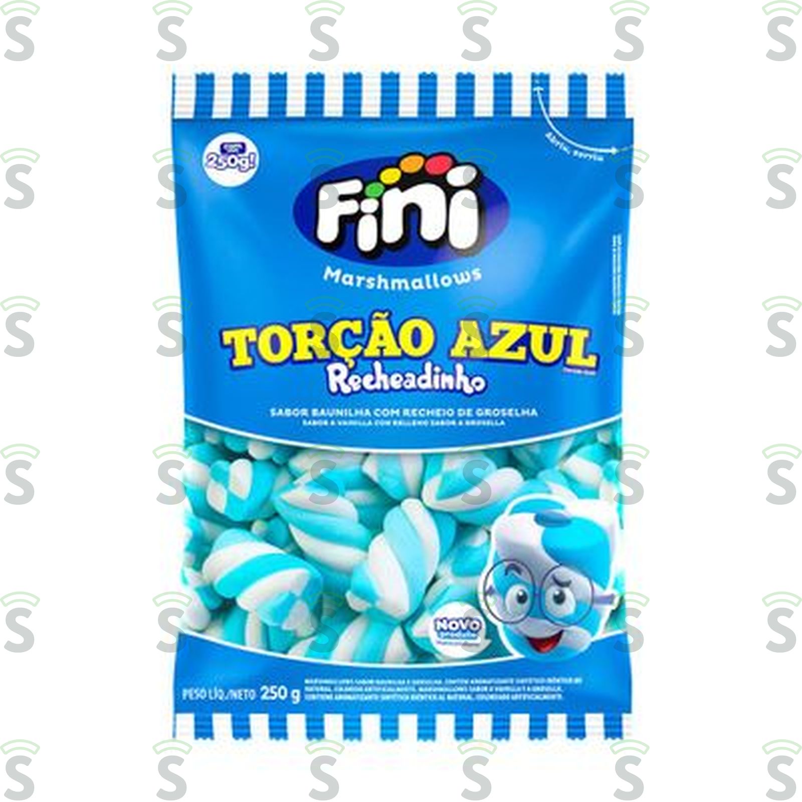 Fini-marshmallows 250g azul branco