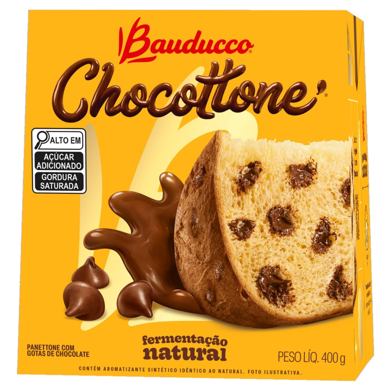 Chocottone Bauducco Gotas de Chocolate Caixa 400g Galeria-0