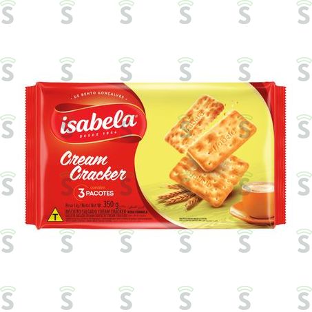  Bisc Isabela 350gr Cream Craker Ferm. Nat
