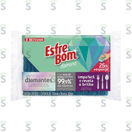 Esponja Bettanin Esfrebom Diamond Embalagem Ref Bt448 1un