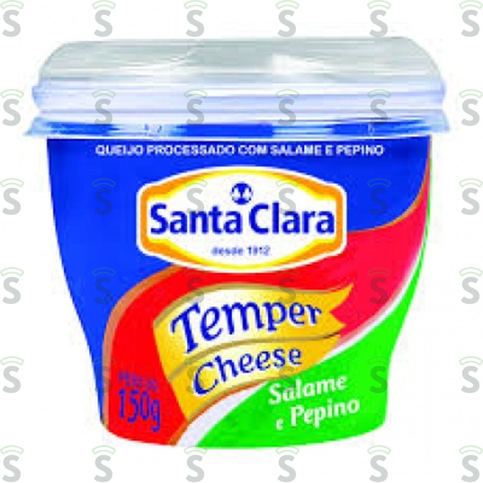 Temper Cheese Santa Clara Salame E Pepino Embalagem 150G