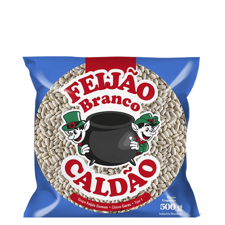 Feijão Branco Tipo 1 Caldão Pacote 500KG