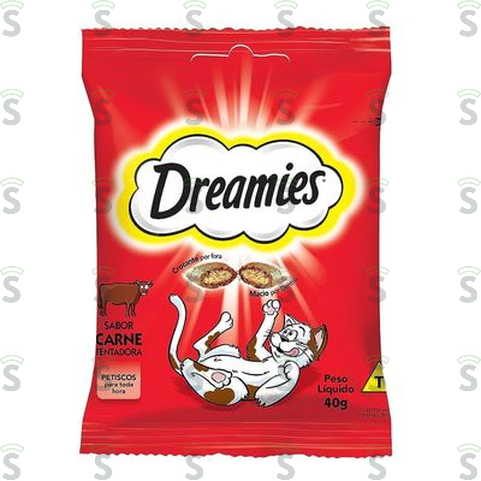 Petisco Para Gatos Adultos Dreamies Carne 40G