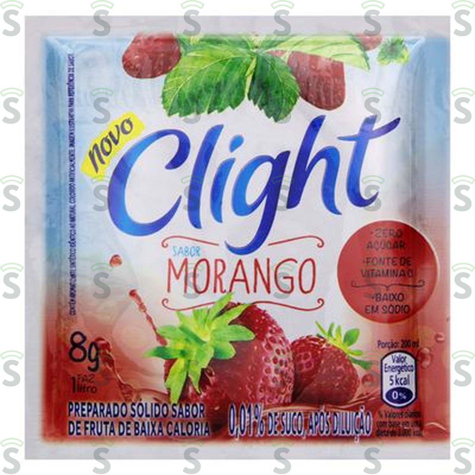 Refresco em Pó Clight Morango 8G