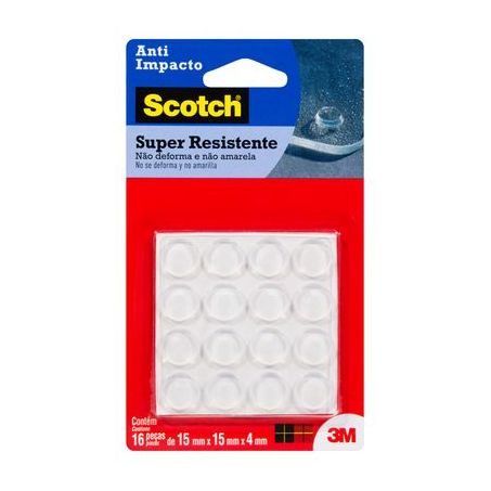 Protetor anti impacto redondo incolor grande 3m c/16