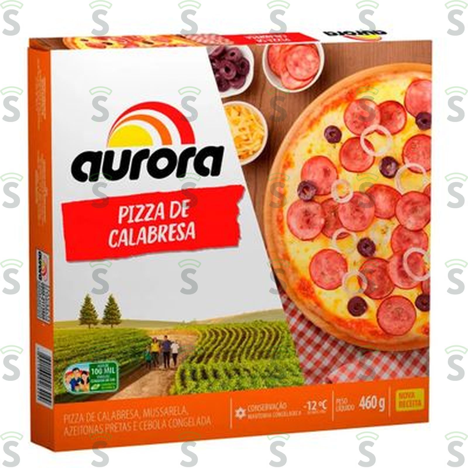 Aurora-pizza 460g calabresa