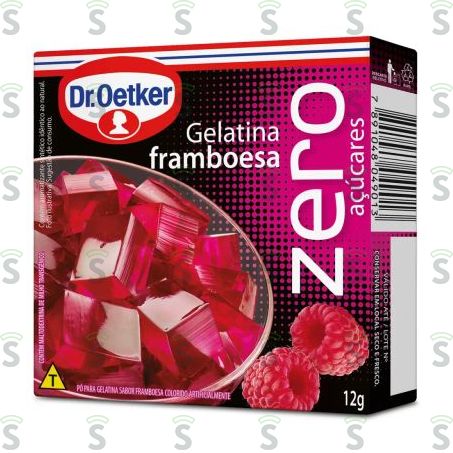  Gelatina Oetker Zero Framboesa 12g