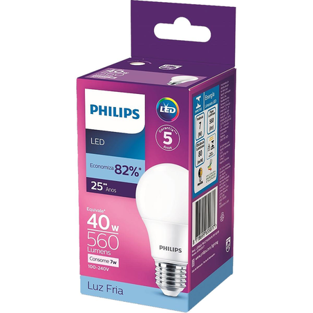 Lâmpada Philips LEDB - 7W - 6500K