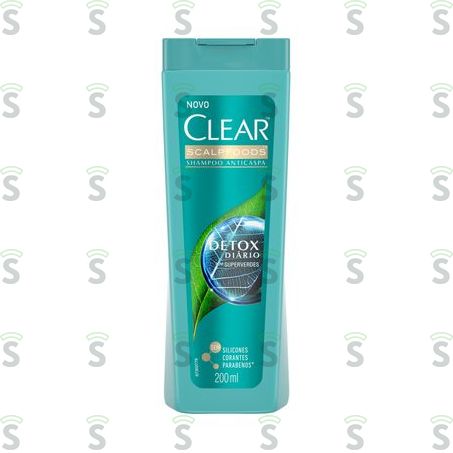  Shampoo Anticaspa Clear Scalpfoods Detox Diário  Frasco 200ml