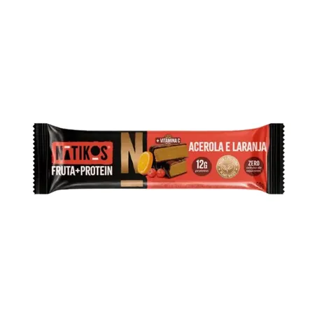 BARRA DE FRU PROTEIN ACEROLA LARANJA 50G - NATIKOS