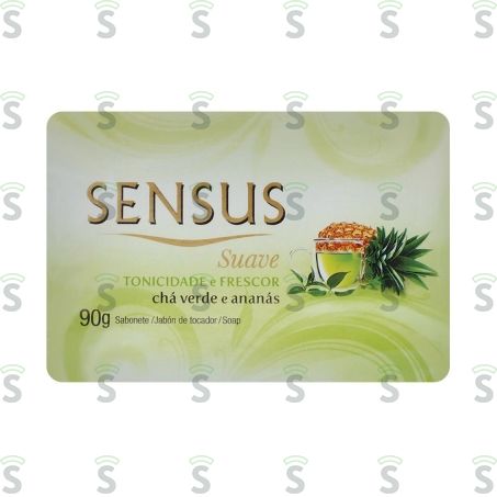  Sabonete Sensus Extrato de Erva Doce e Aloe Vera Embalagem 150g