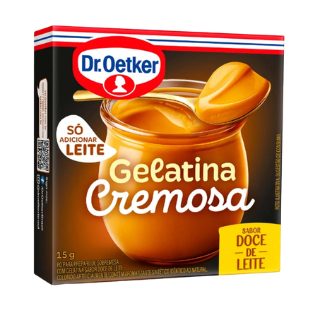 Gelatina Dr Oetker Cremosa Doce De Leite Caixa 15g 
 