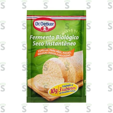  Fermento Biológico Dr Oetker Seco Instantâneo Sachê 10g