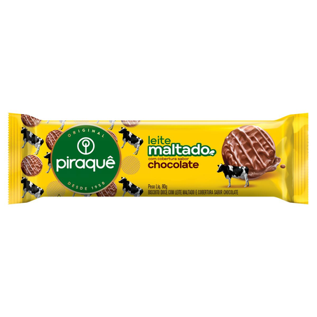 Biscoito Piraquê 80g - Maltado - Coberto