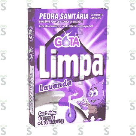  Pedra Sanitária Gota Limpa Lavanda 35g