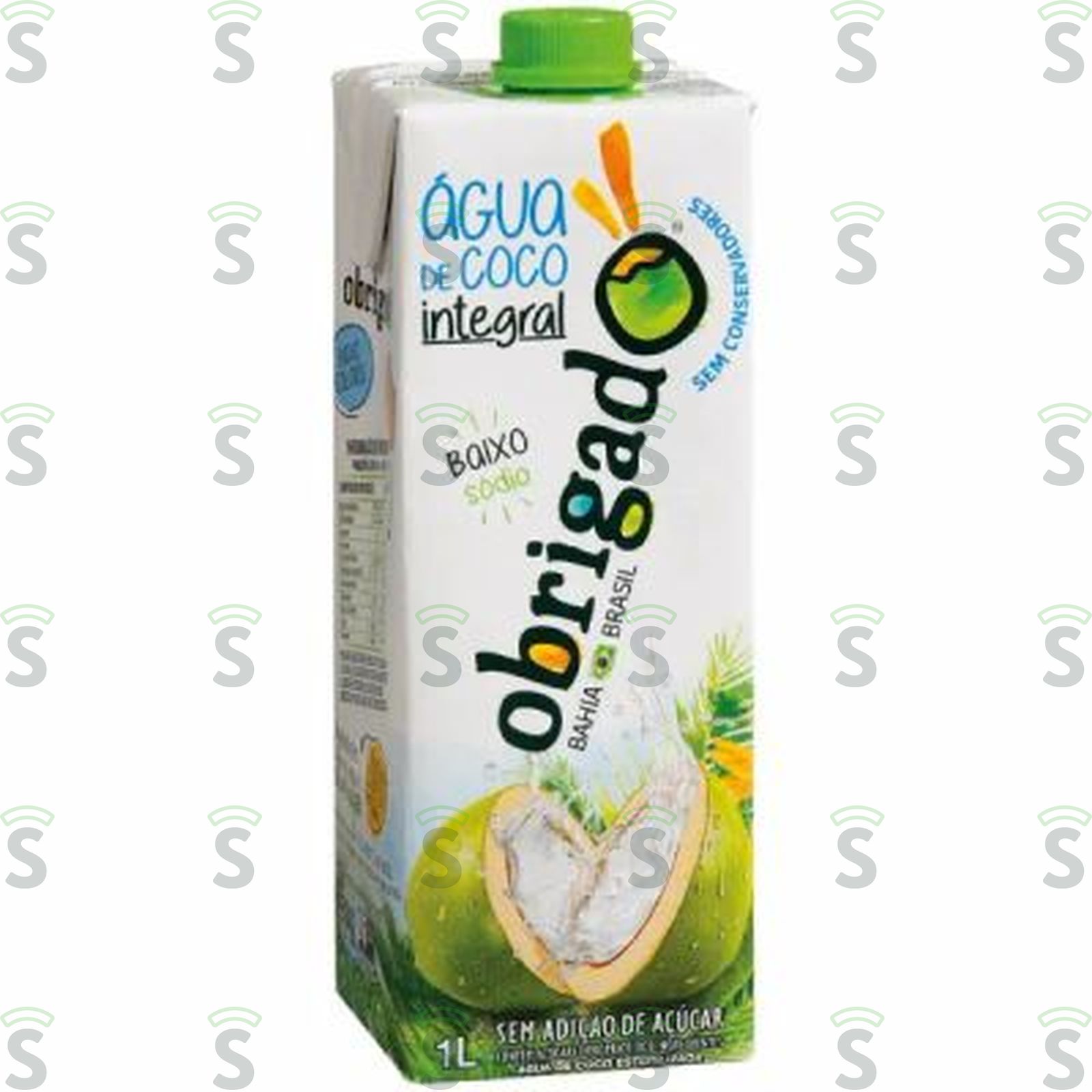 Água de Coco Obrigado Tradicional Caixa 1LT