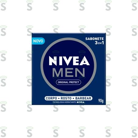  Sabonete Nivea Men Original 3 Em 1 Embalagem 90g