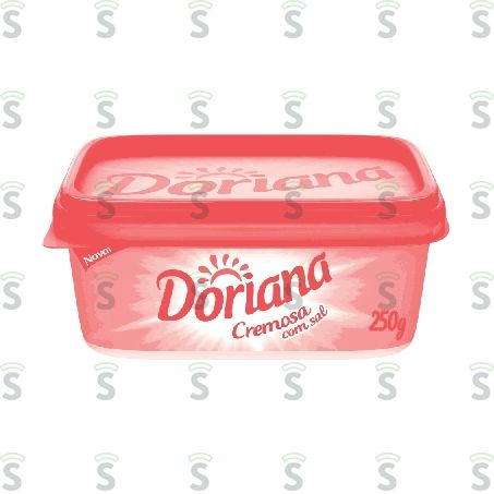  Margarina Doriana Cremosa Com Sal Pote 250g