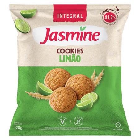 Cookie Integral Jasmine 120g - Limão