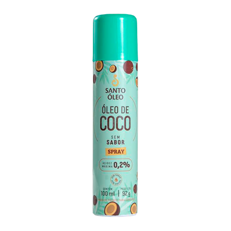 ÓLEO DE COCO SANTO ÓLEO SEM SABOR SPRAY 100ML