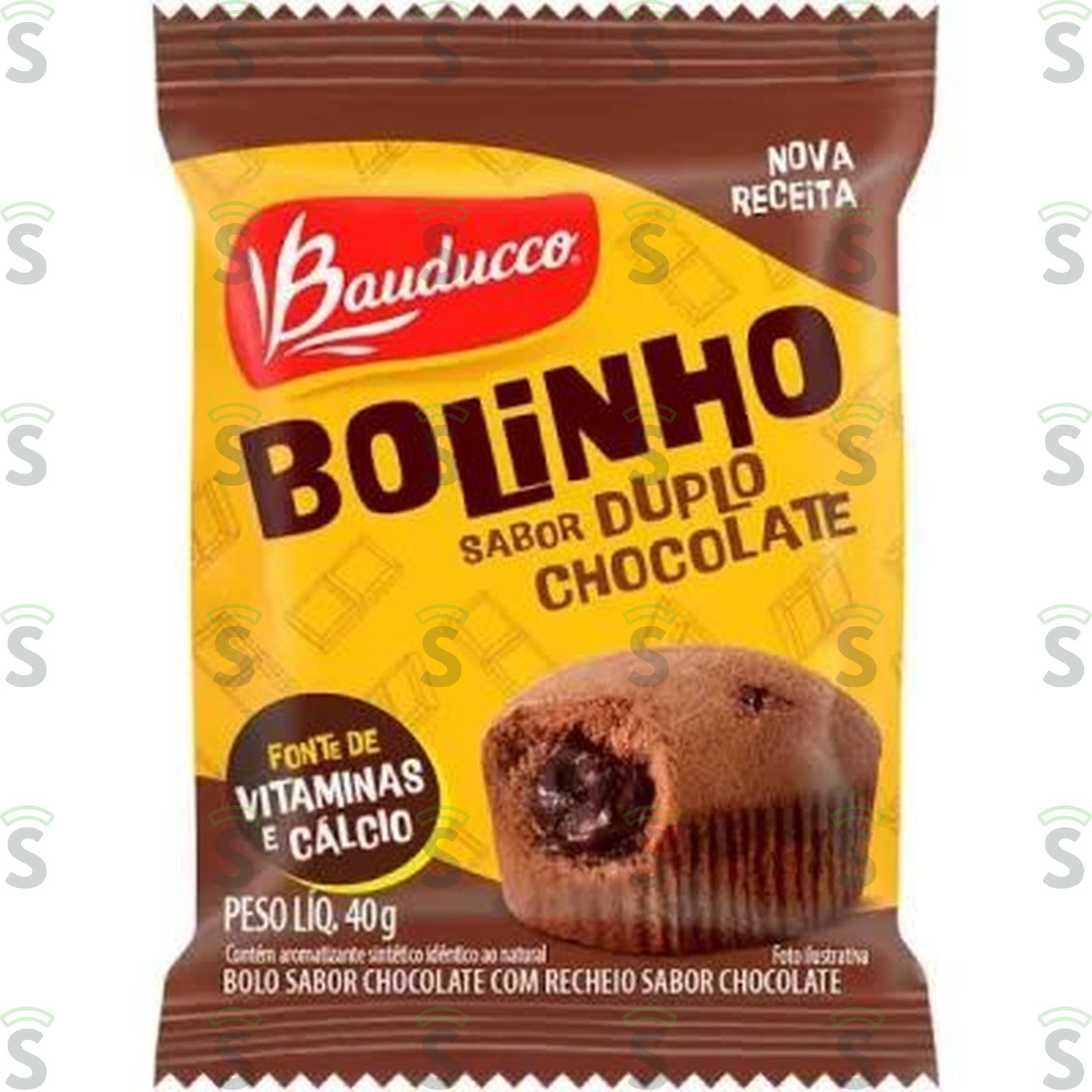 Bauducco-bolinho duplo chocolate 40gr