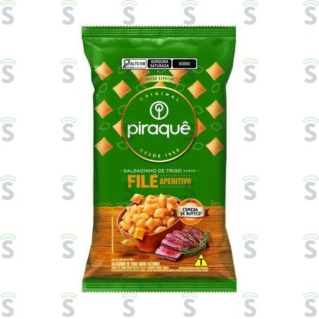  Salgadinho Piraque 50g Trigo Filezinho