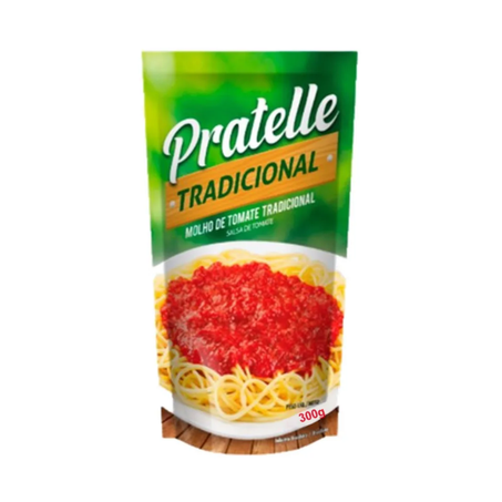 Molho de tomate pratelle tradicional 300g