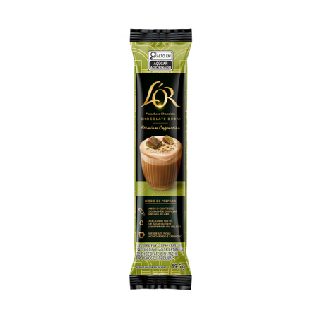 Cappuccino L'or Premium Chocolate Dubai Sachê 19,5g
