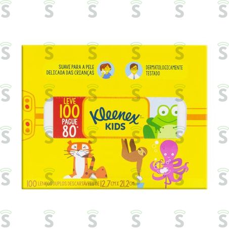  Lenço de Papel Kleenex Original Oferta Caixa 100un