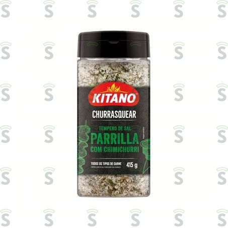  Sal de Parrilla Com Chimichurri Kitano Churrasquear Frasco 415g
