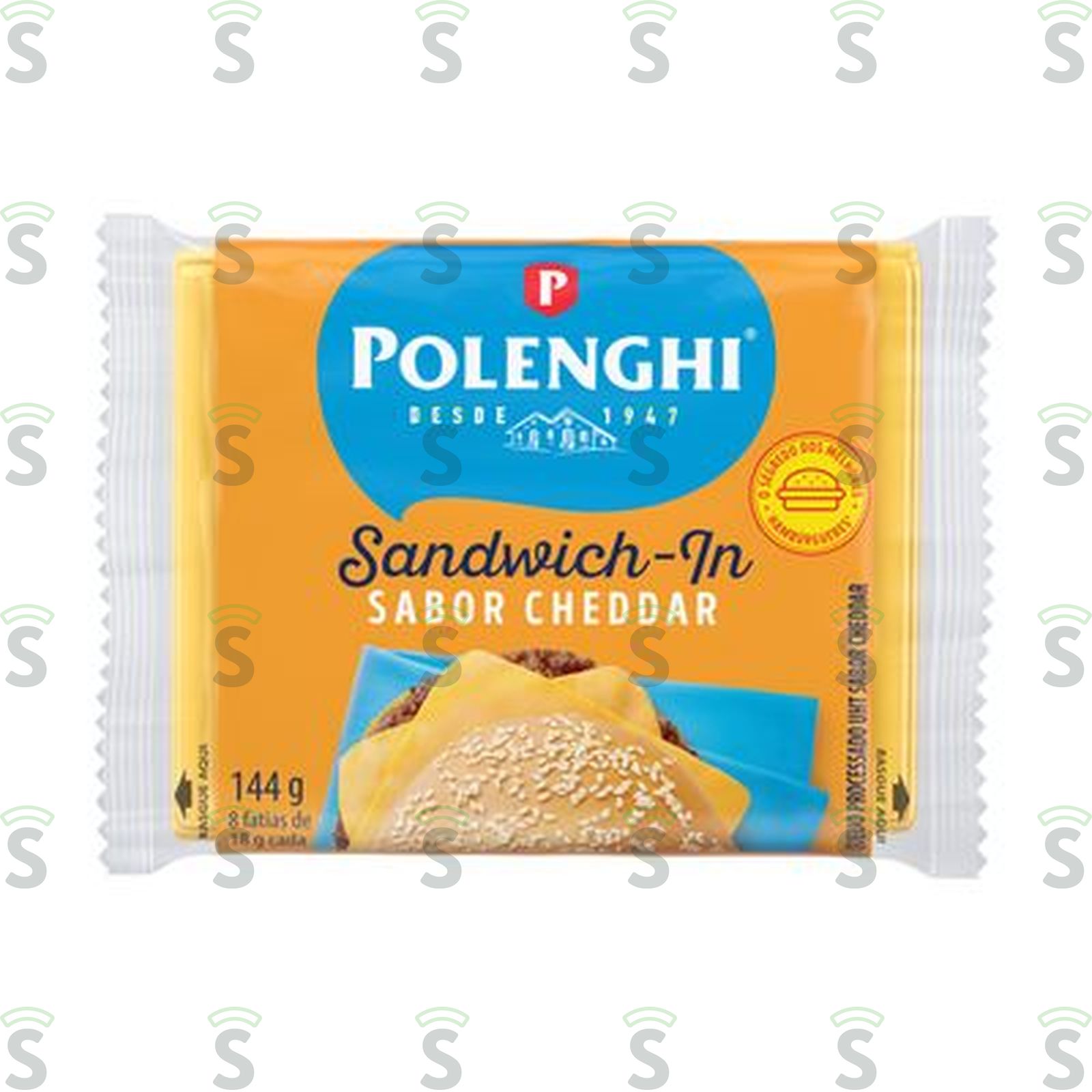 Queijo Cheddar Polenghi Fatiado 144G