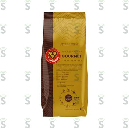  Café Em Grãos 3 Corações Espresso Gourmet 1kg