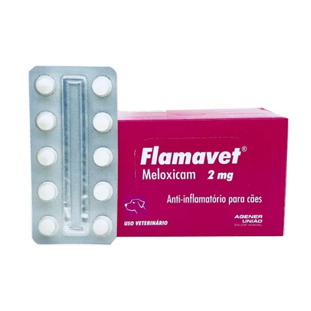 Anti-inflamatório Flamavet Cães 2mg 10 Comprimidos