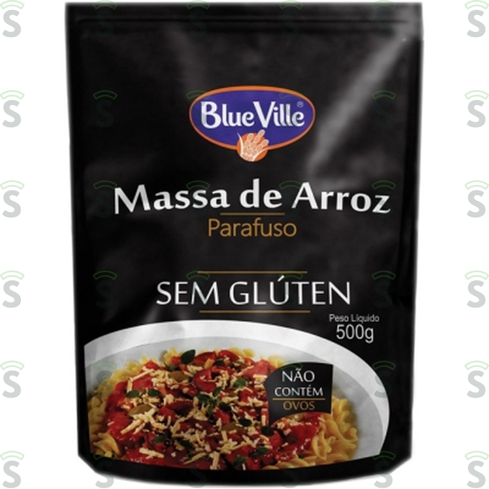 Massa b.ville arroz parafuso 500g