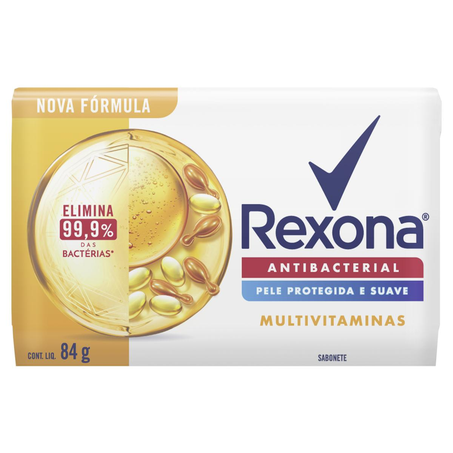 Sabonete Rexona 84g - Antibacterial - Multivitaminas