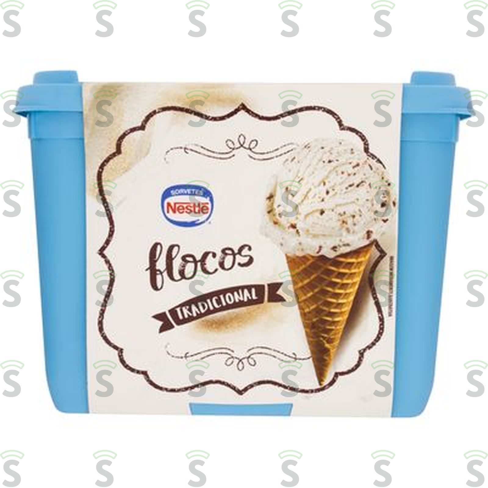 Sorvete Nestlé Flocos Tradicional 1.5LT