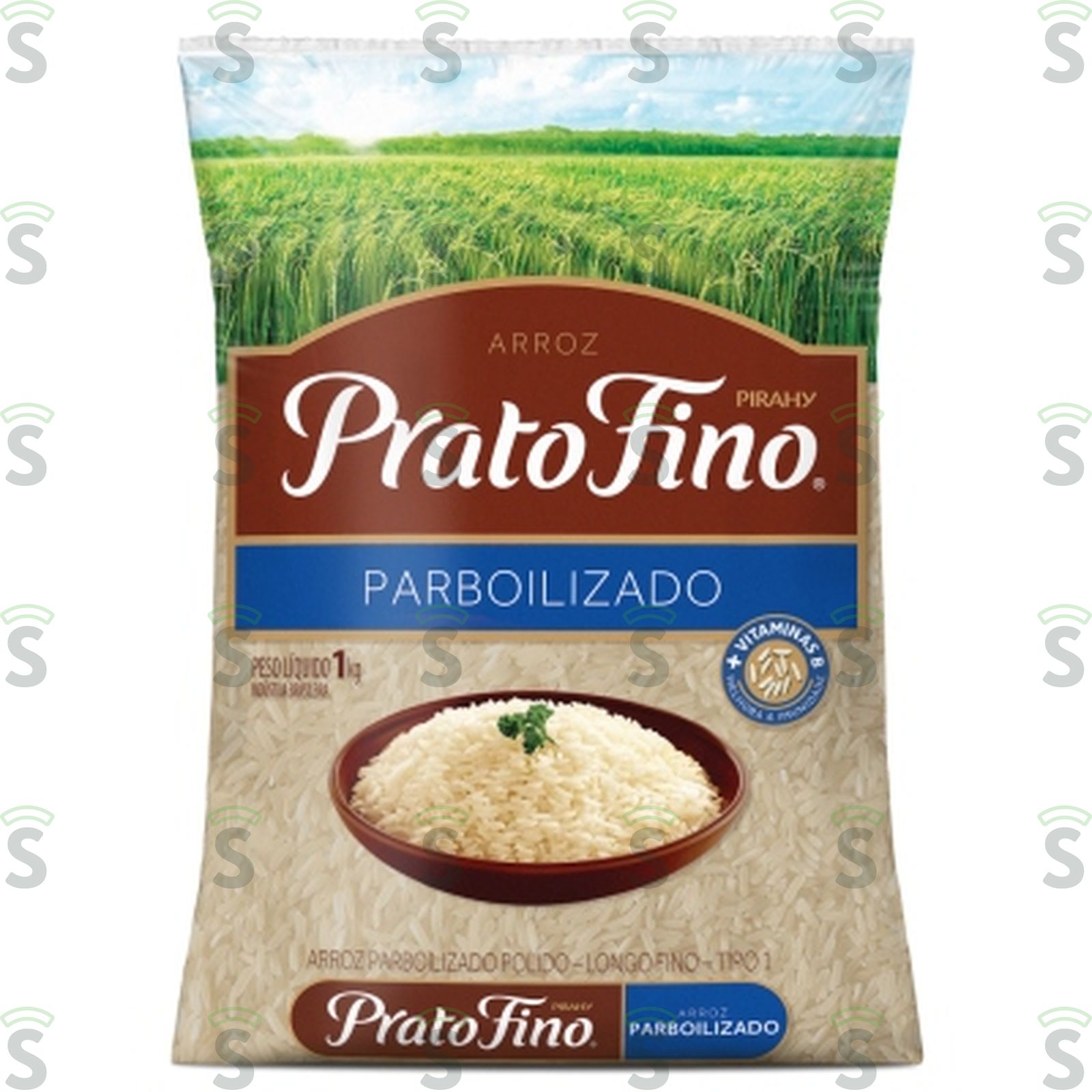 Arroz Parboilizado Prato Fino Tipo 1 Pacote 1KG
