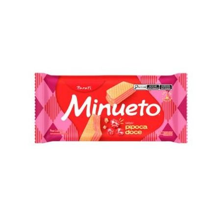 WAFER PARATI 73G MINUETO PIPOCA DOCE