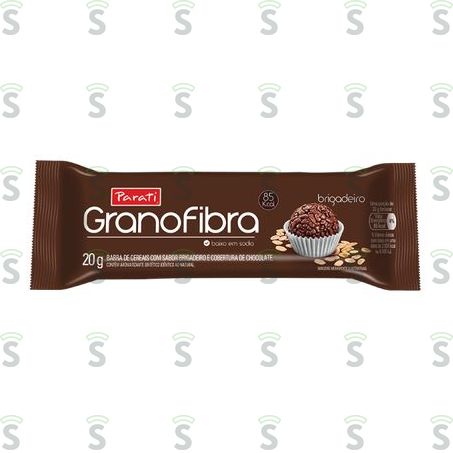  Barra de Cereal Parati Granofibra Brigadeiro Embalagem 20g