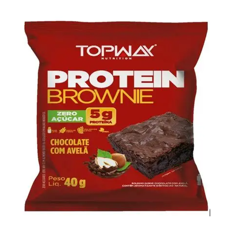 Brownie Protein Topway Chocolade C/Avelã 40g