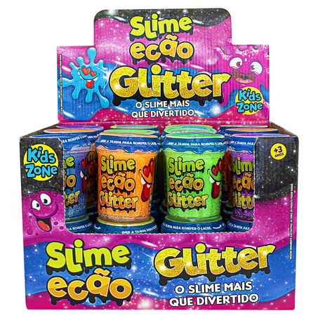 Slime Kids Zone 110g - Ecão Glitter - Ref. 1137