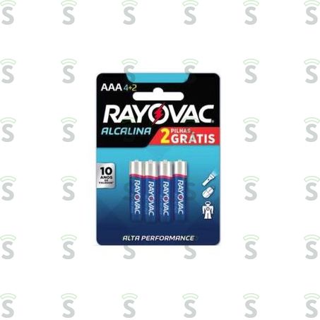  Rayovac-pilha Alcalina Palito C/4+2 Grts
