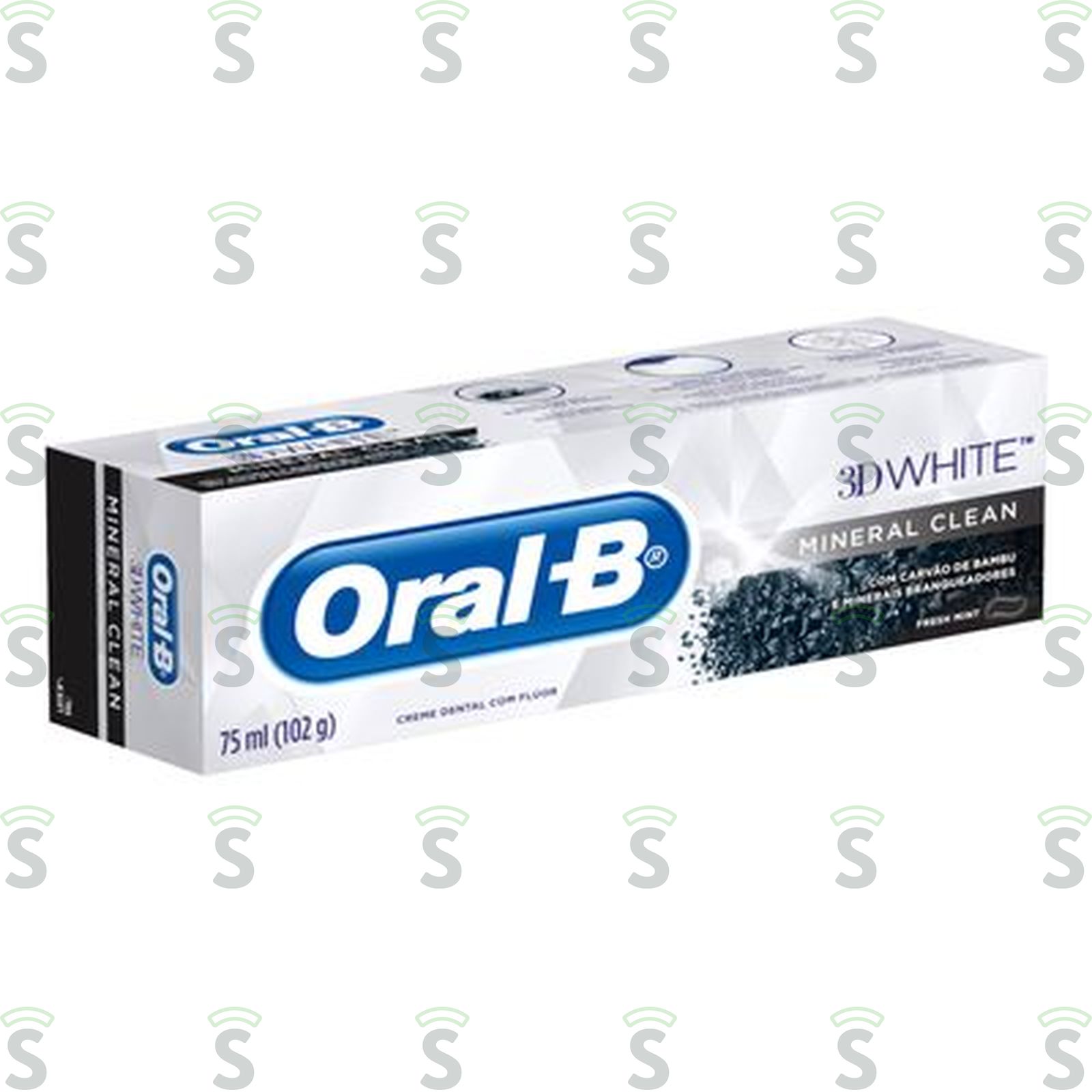 Creme Dental Oral-b Mineral Clean Fresh Mint 3D White Caixa 102gr