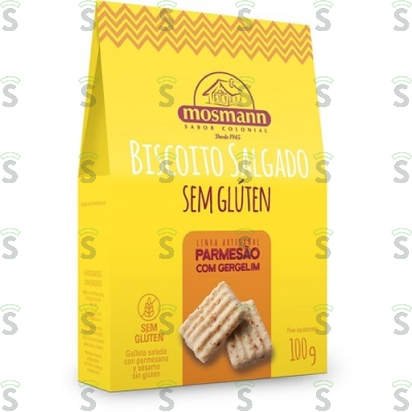 Biscoito Salg Parmesao C/Gergelim Mosma 100G
