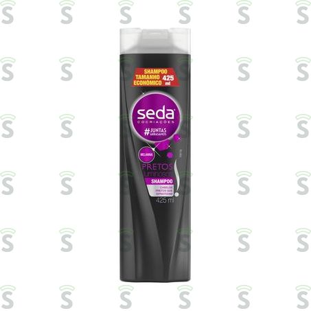  Shampoo Seda Cocriações Pretos Luminosos Frasco Tamanho Econômico 425ml