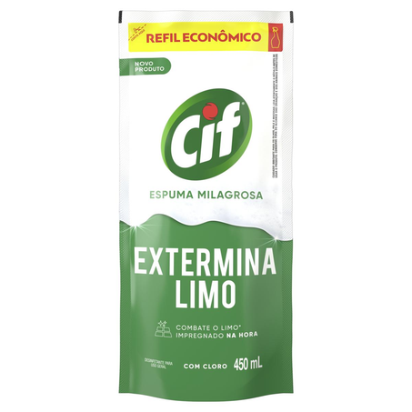 Limpador Cif 450ml - Extermina Limo - Sachê