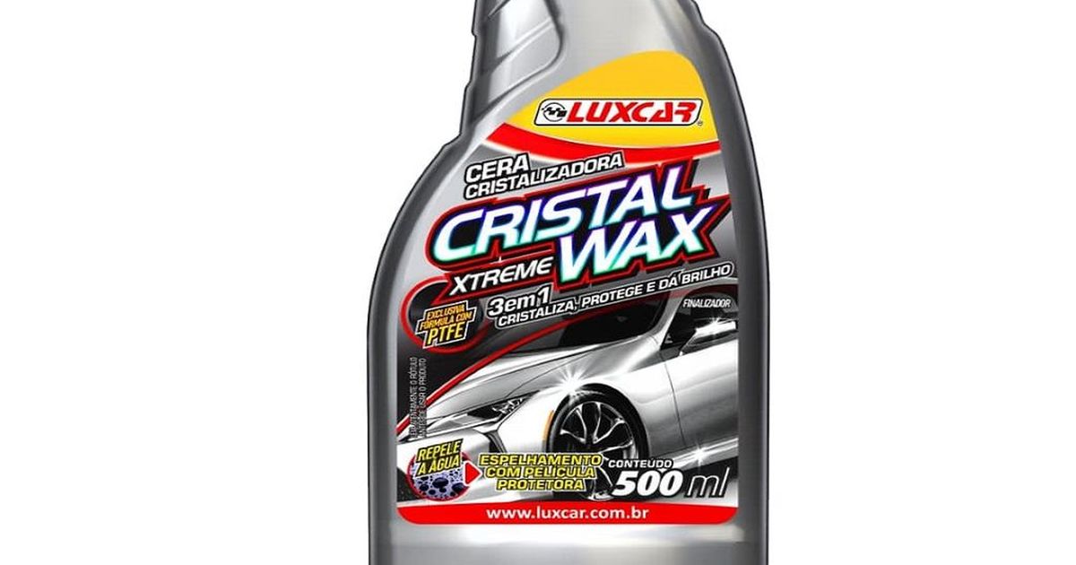 Cera Liquida Cristalizadora Cristal Wax Luxcar 500ml