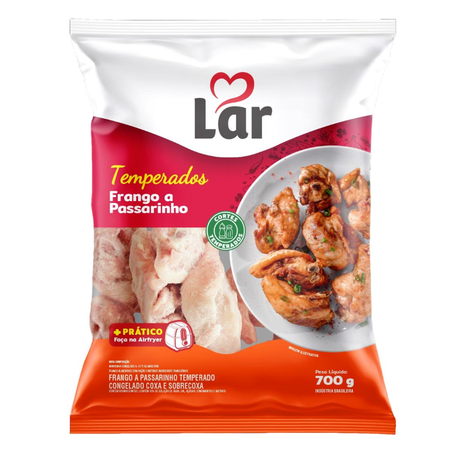 Frango a Passarinho Lar 700g - Congelado - Temperado - IQF