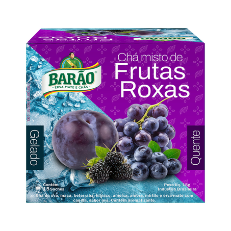 Chá barão misto frutas roxas 15g