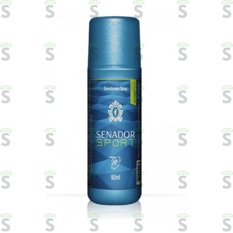  Desodorante Masculino Senador Sport Embalagem Spray 90ml